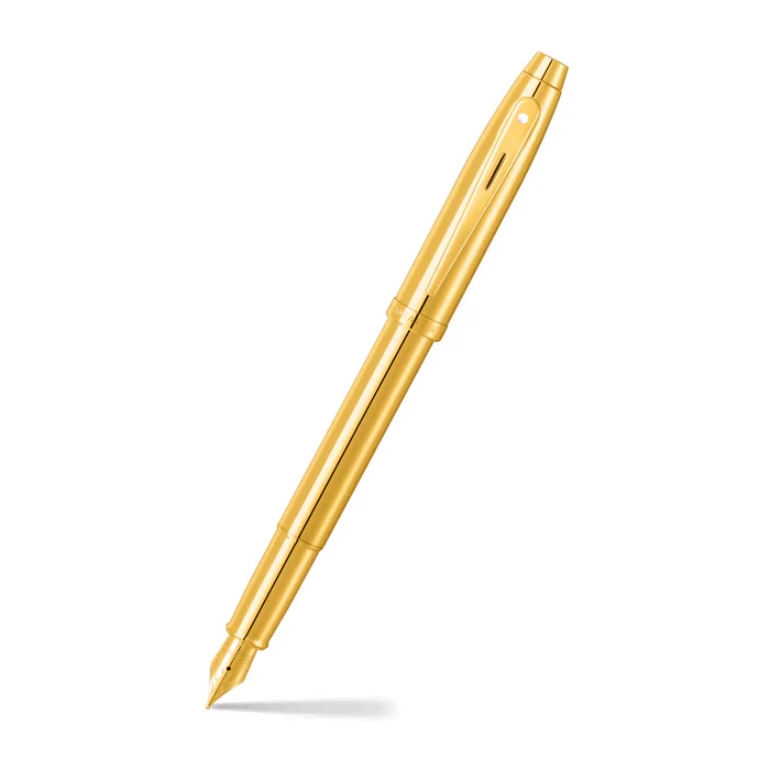 Sheaffer - 100 Glossy PVD Fountain Pen - Gold/Gold Trim
