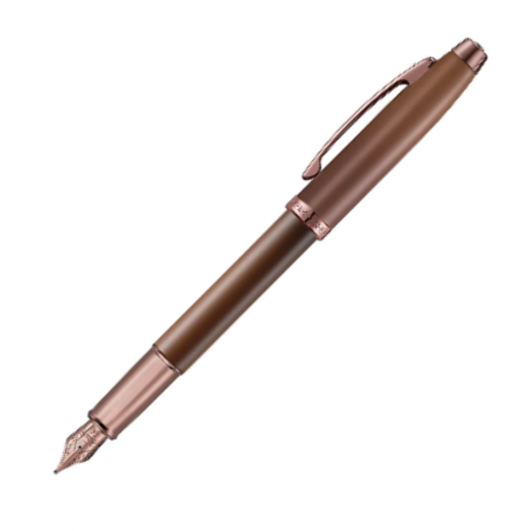 Sheaffer 100 Fountain Pen - Matte Brown with Brown Trims - Coffee Edition
