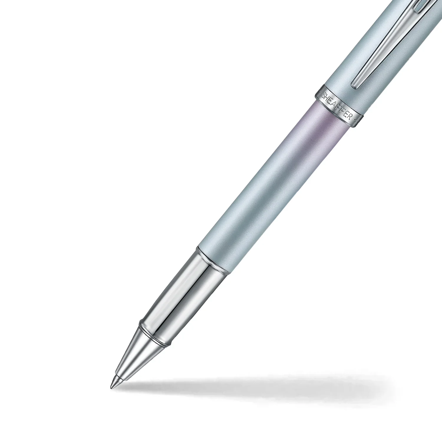Sheaffer 100 Rollerball Pen - Expressions - Pearlized Gradient Blue & Pink - Image 2