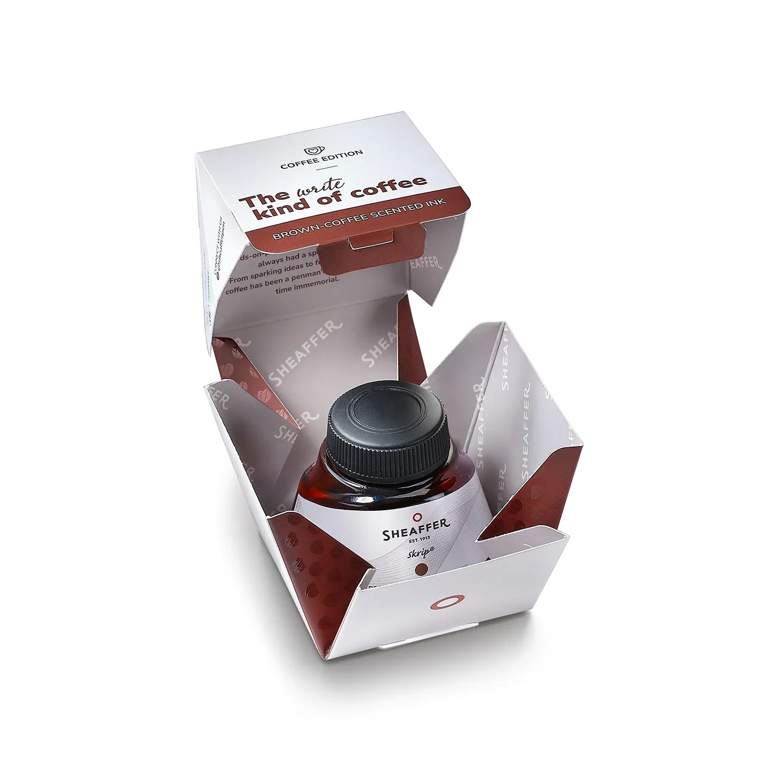Sheaffer - Coffee Scented - 50ml Bottled Ink - Coffee Brown - Image 3