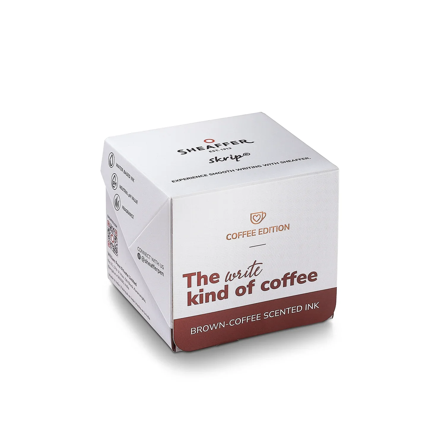 Sheaffer - Coffee Scented - 50ml Bottled Ink - Coffee Brown - Image 4