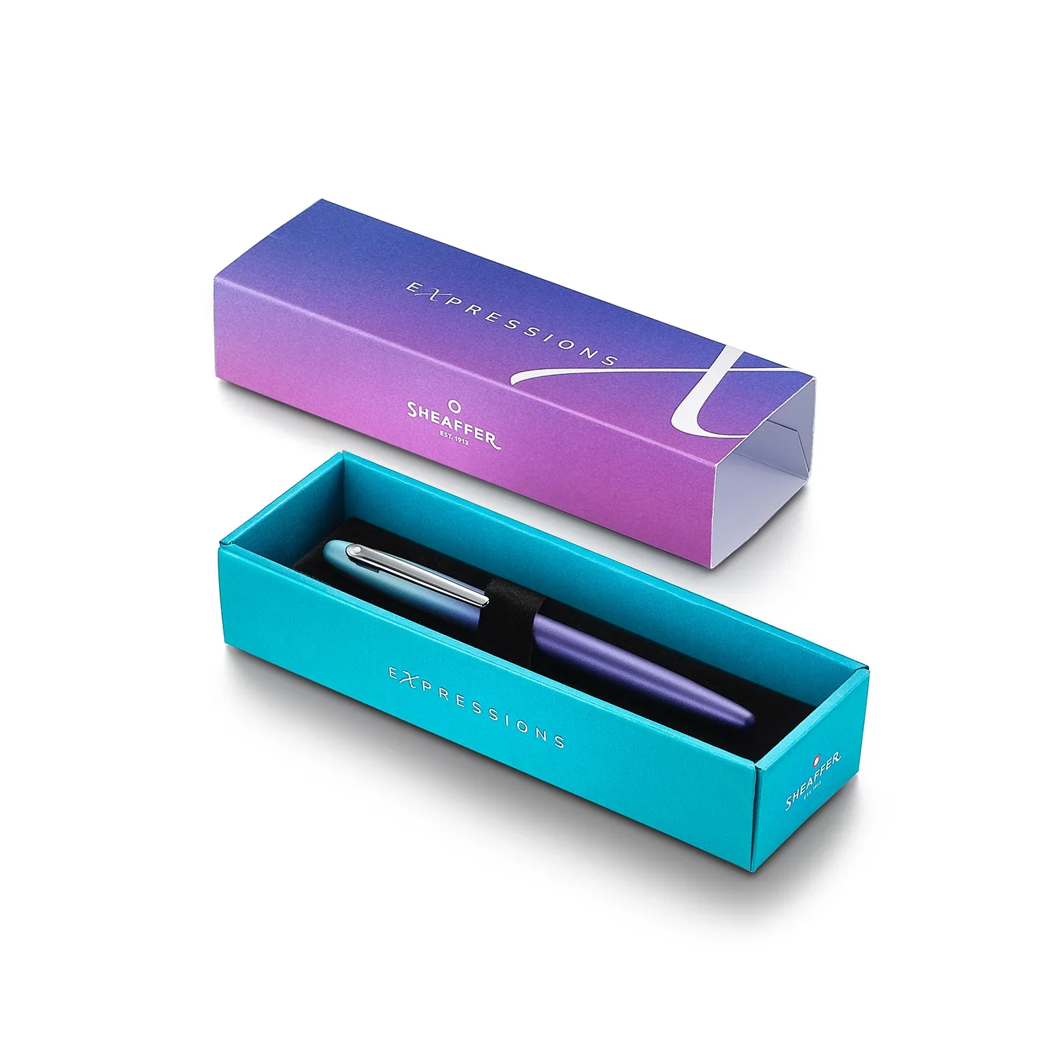 Sheaffer - VFM Rollerball Pen - Expressions - Pearlized Gradient Blue and Purple - Image 7