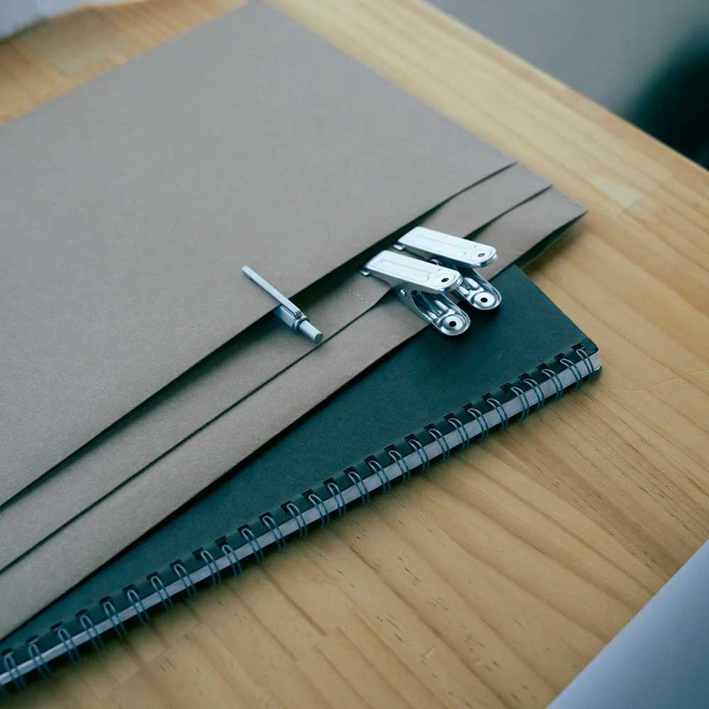 SIWA - A4 Flat File Folder with Multiple Size Pockets - Black - Image 5