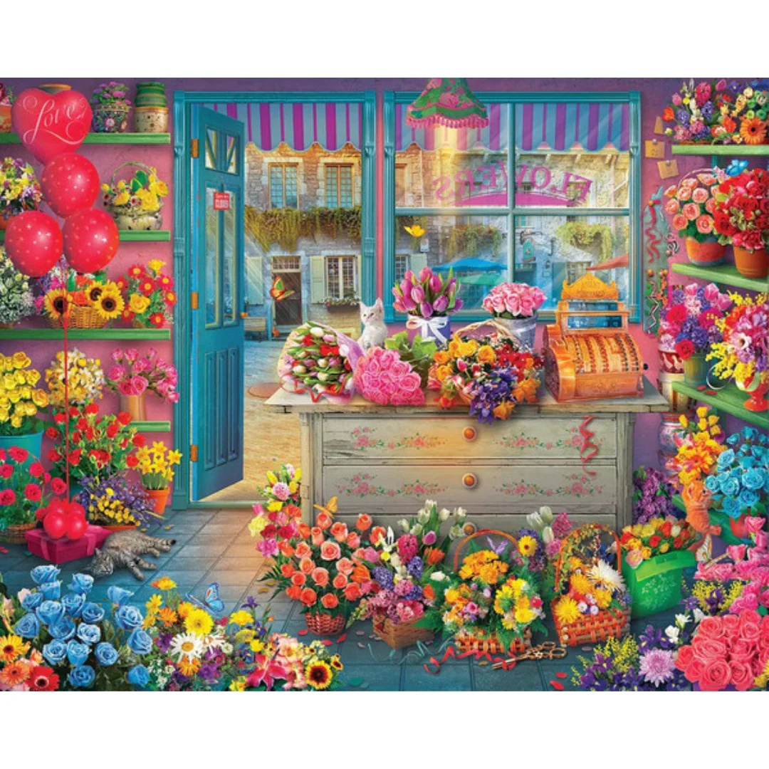 Springbok - Flower Shop Puzzle - 1000 Pieces - Image 2