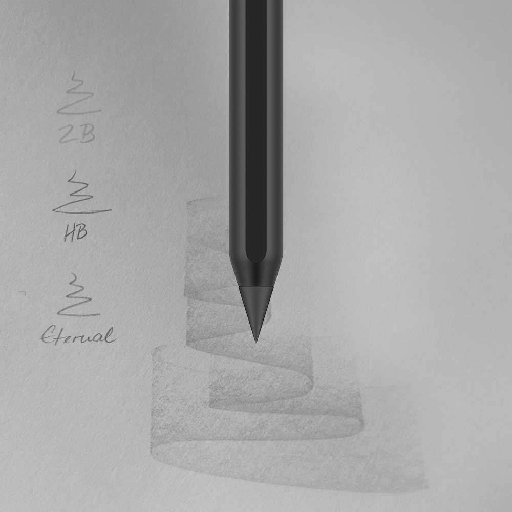Stilform - Aluminium AEON Nano Pencil - Graphite Tip - Warp Black - Image 2