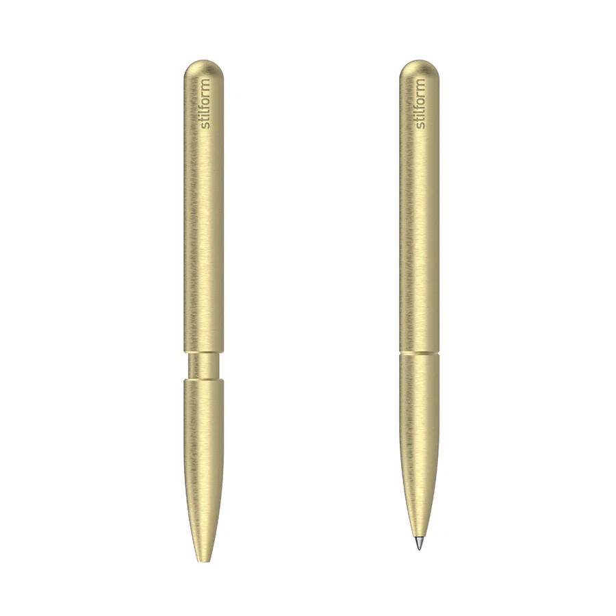 Stilform - Ballpoint Brass Pen - Radial Brushed