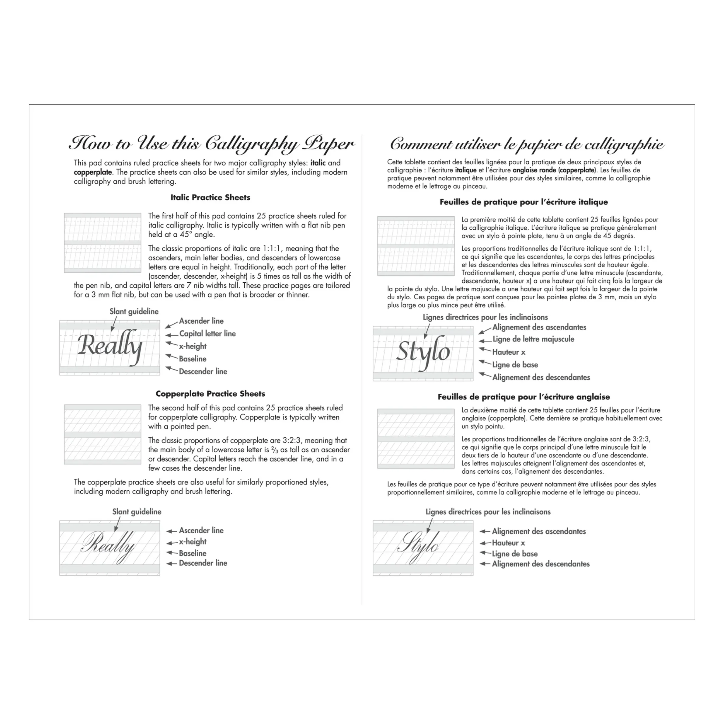 Peter Pauper Press - Studio Series - Calligraphy Paper Pad - Image 4