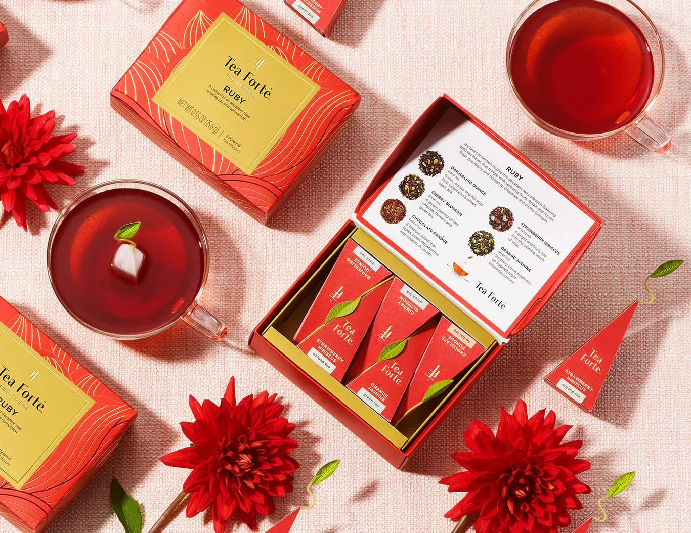 Tea Forte - Ruby - Petite Presentation Box - Limited Edition - Image 3