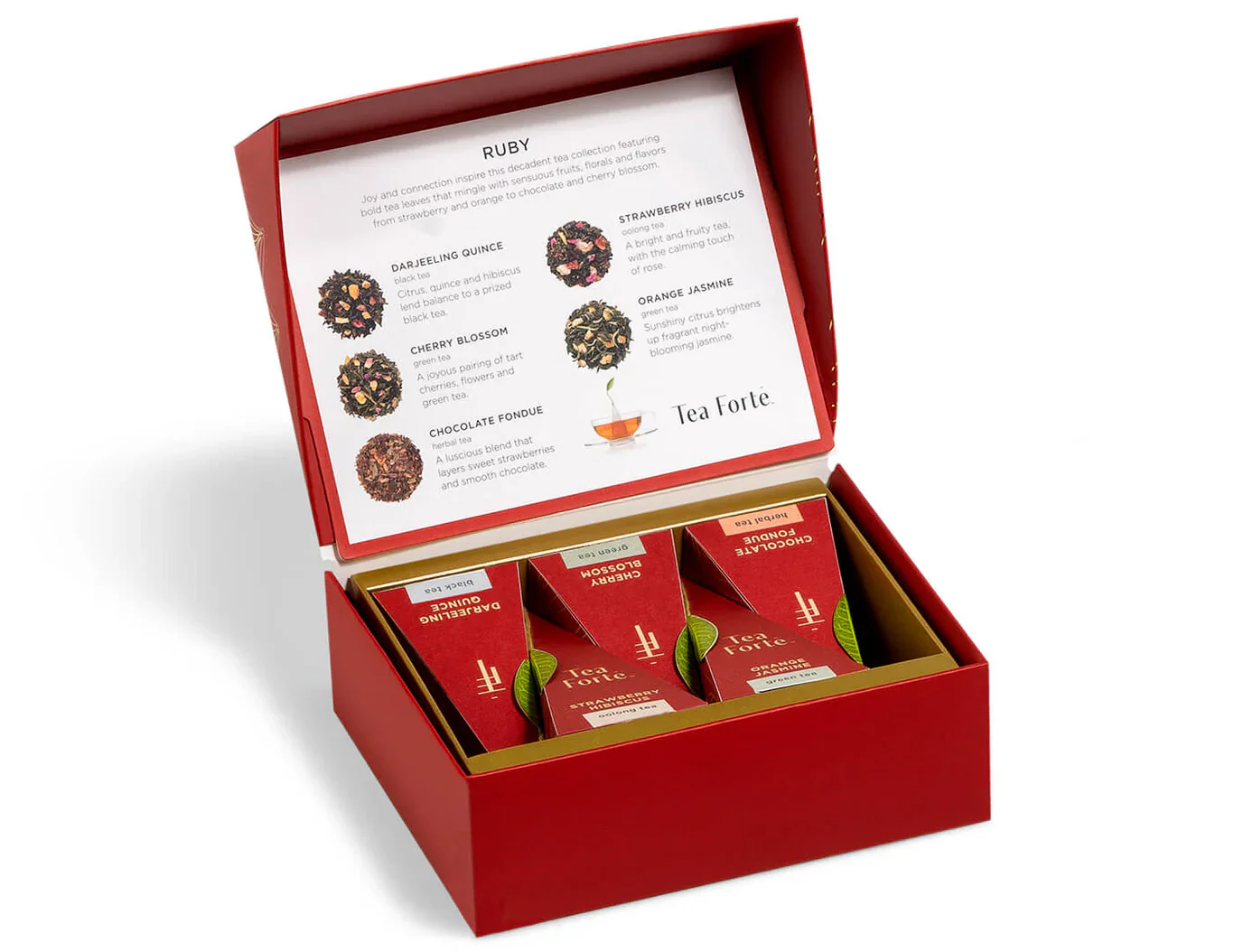 Tea Forte - Ruby - Petite Presentation Box - Limited Edition - Image 4