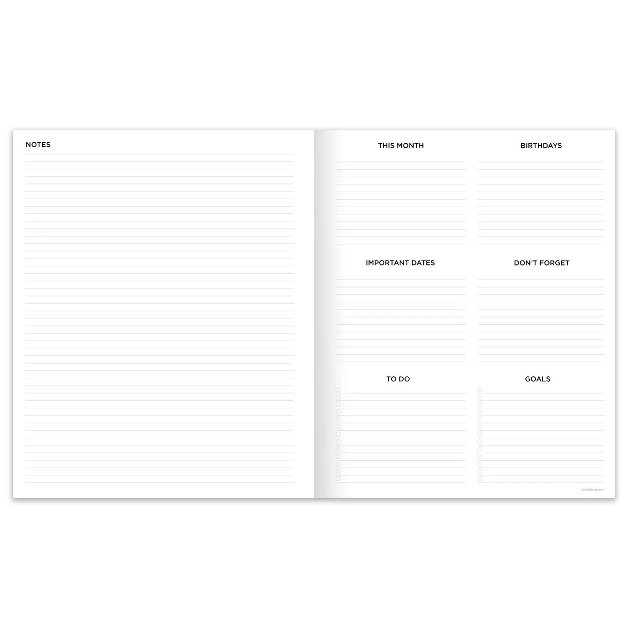 TF Publishing - July 2025-June 2026 Planner - Concrete Grey - Image 3