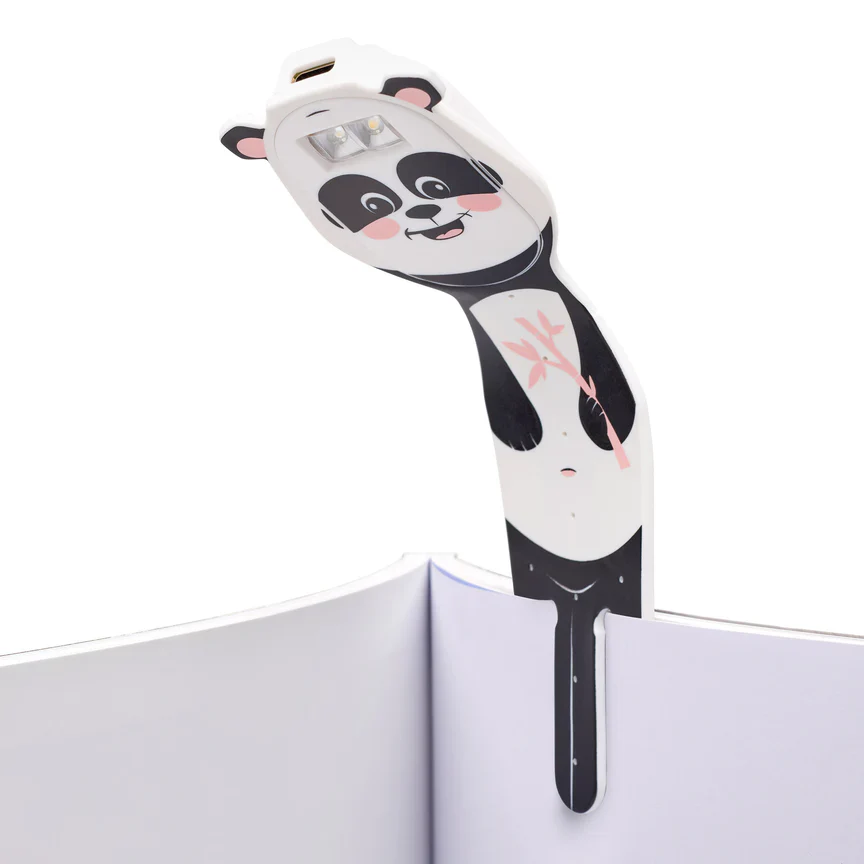 Thinking Gifts - LED Light - Reading Light - Bookmark - Flexi Light Pals RECHARGEABLE - Panda - Image 3