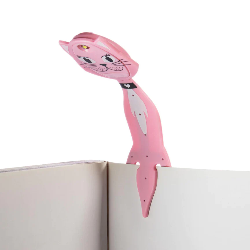 Thinking Gifts - LED Reading Light - Bookmark - Flexi Light Pals - Cat - Image 3