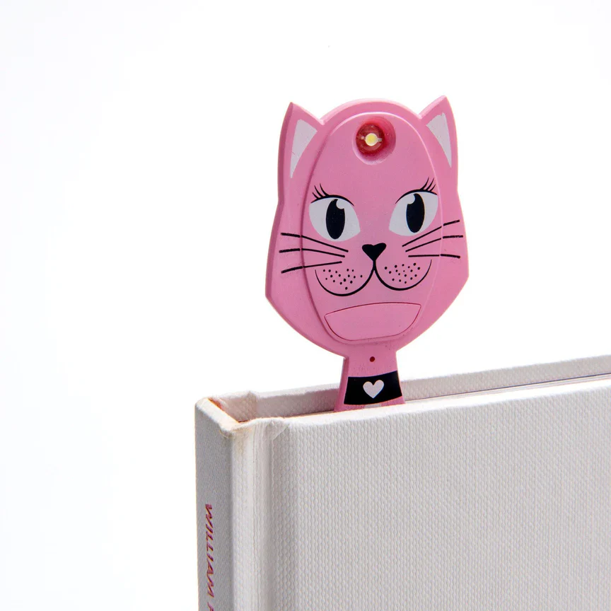 Thinking Gifts - LED Reading Light - Bookmark - Flexi Light Pals - Cat - Image 4