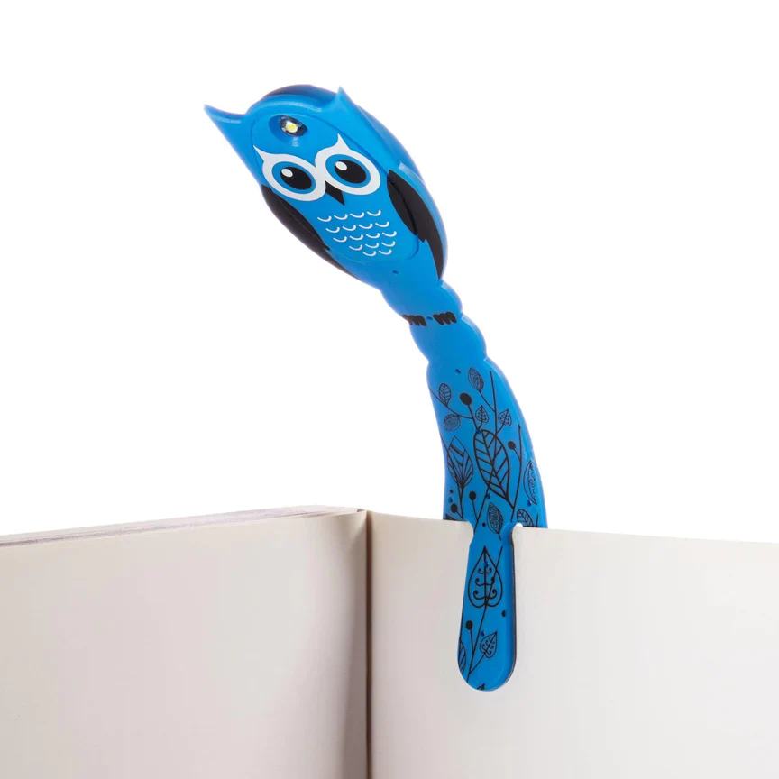 Thinking Gifts - LED Reading Light - Bookmark - Flexi Light Pals - Owl - Image 3