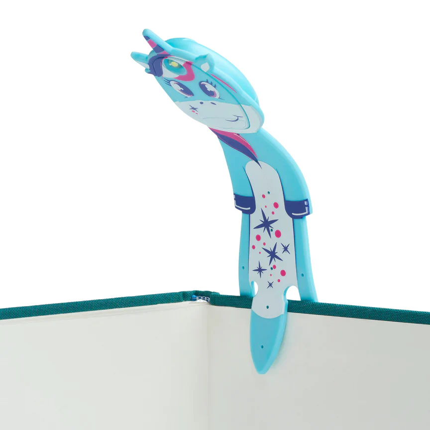 Thinking Gifts - LED Reading Light - Bookmark - Flexi Light Pals - Unicorn Blue - Image 4