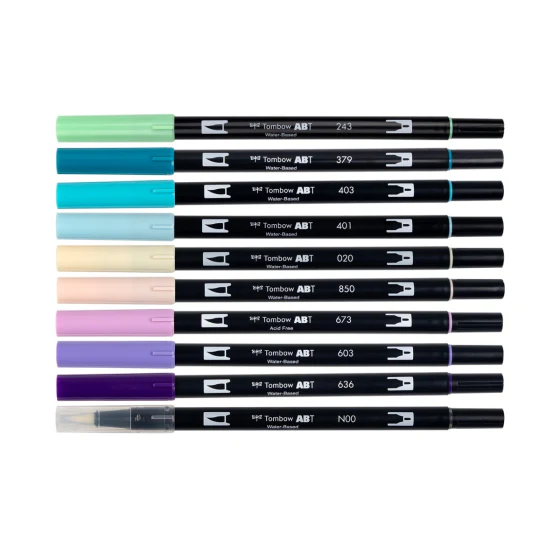 Tombow - Dual Brush Pen Set 10 - Mermaids - Image 2