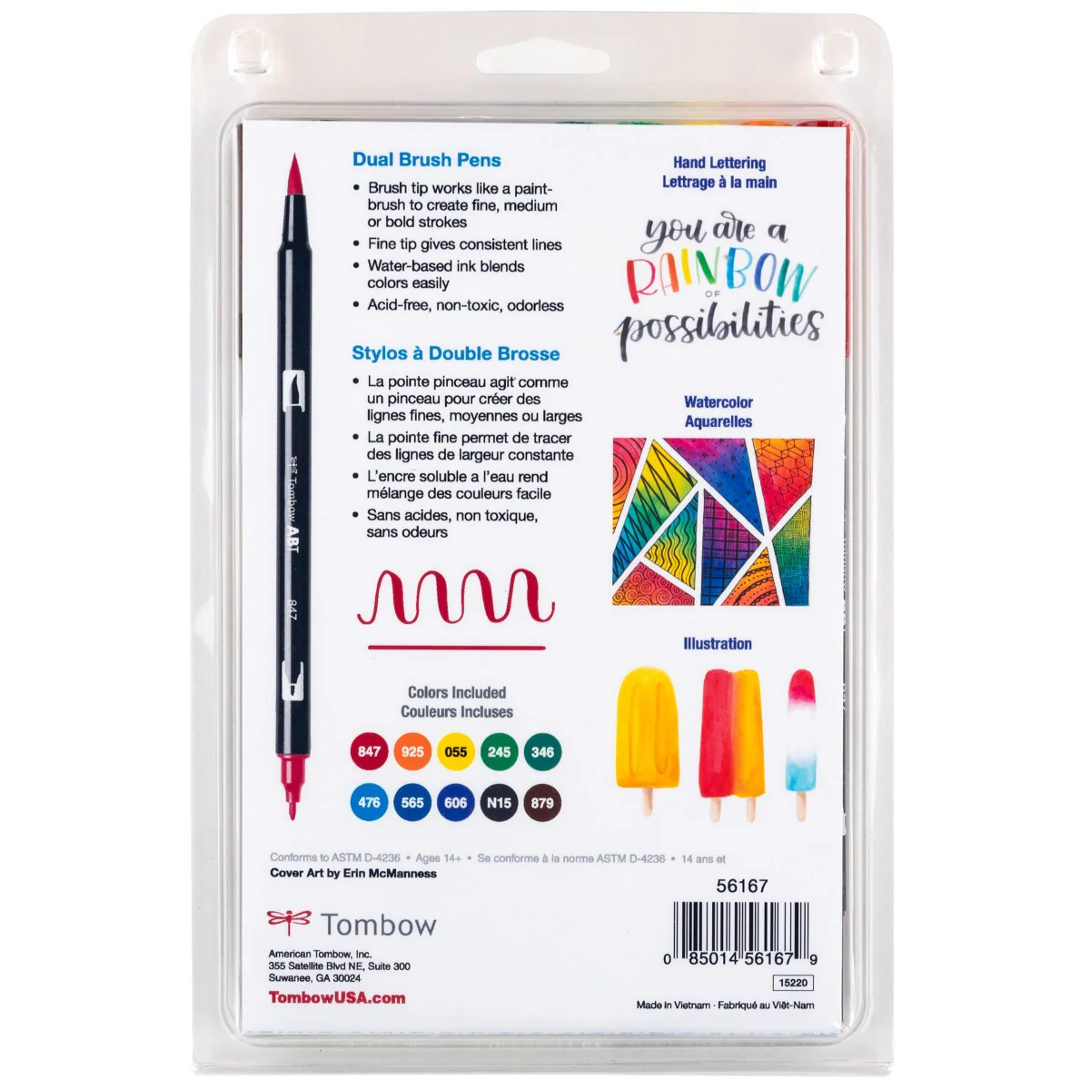 Tombow - Dual Brush Pen Set 10 - Primary - Image 6