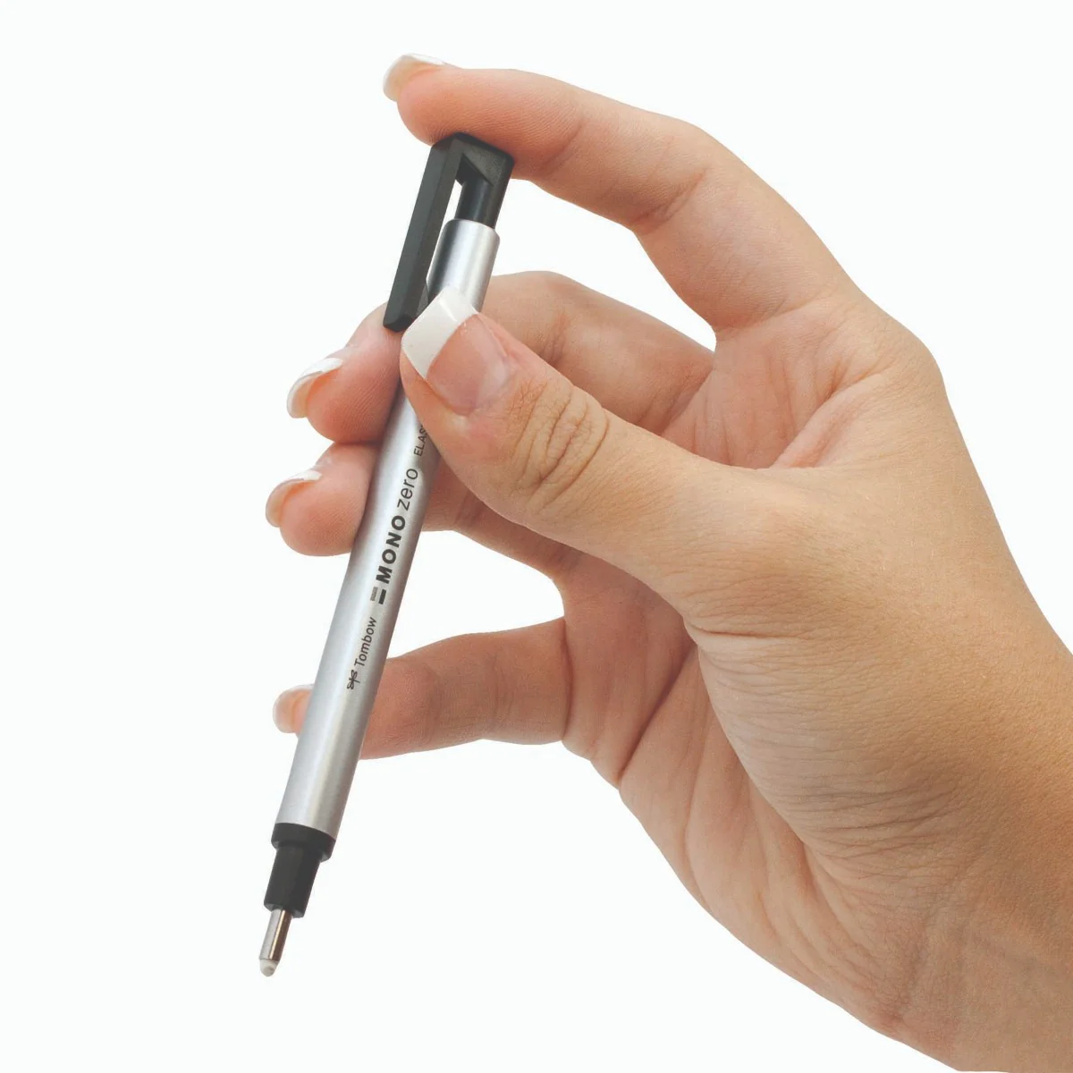 Tombow - MONO Zero Elastomer Eraser - Rectangle - Black - Image 2
