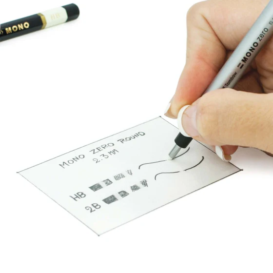 Tombow - MONO Zero Elastomer Eraser Refill - Round - Image 2