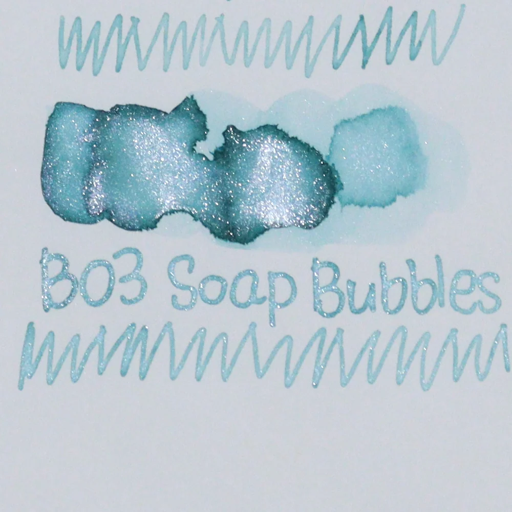 TONO & LIMS - 30ML Fountain Pen Ink - Breeze Symphony Line - Soap Bubbles (Shimmer) - Image 2