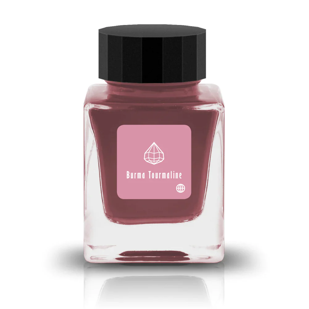 TONO & LIMS - 30ML Fountain Pen Ink - Earth Contact Line - Burma Tourmaline (Shimmer) - Image 4