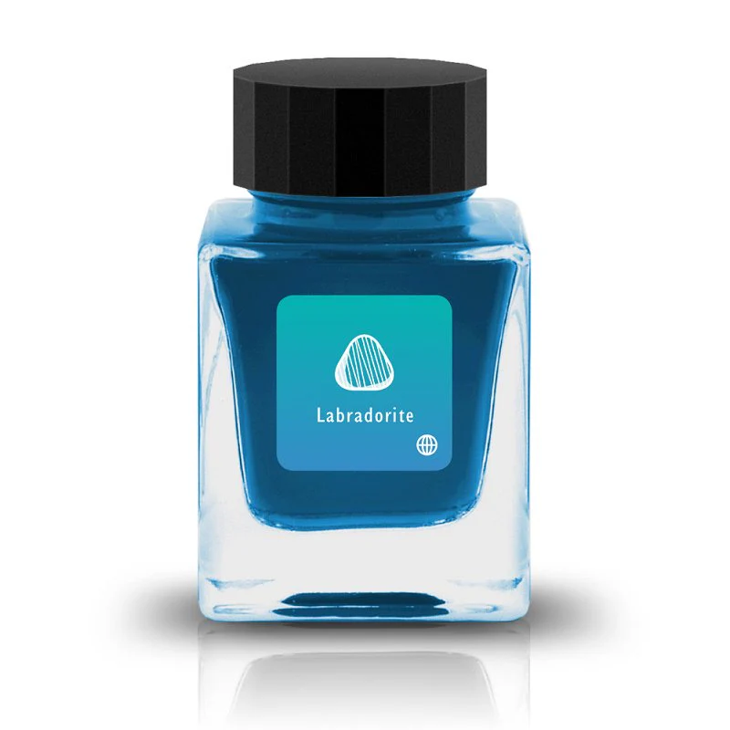 TONO & LIMS - 30ML Fountain Pen Ink - Earth Contact Line - Labradorite (Shimmer) - Image 4