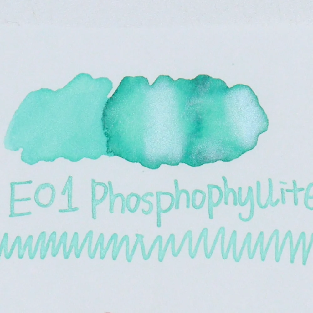 TONO & LIMS - 30ML Fountain Pen Ink - Earth Contact Line - Phosphophyllite (Shimmer) - Image 2