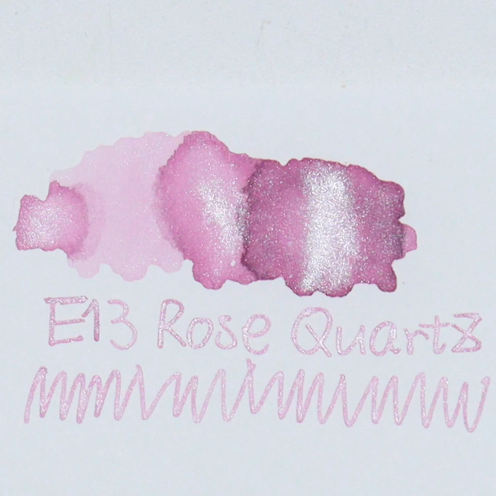TONO & LIMS - 30ML Fountain Pen Ink - Earth Contact Line - Rose Quartz (Shimmer) - Image 2