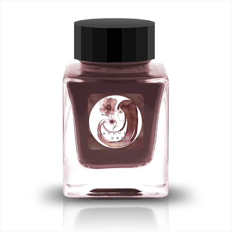 TONO & LIMS - 30ML Fountain Pen Ink - Friendship Contest - Chocolate Cosmos Noir (チョコレートコスモスーノワールー)