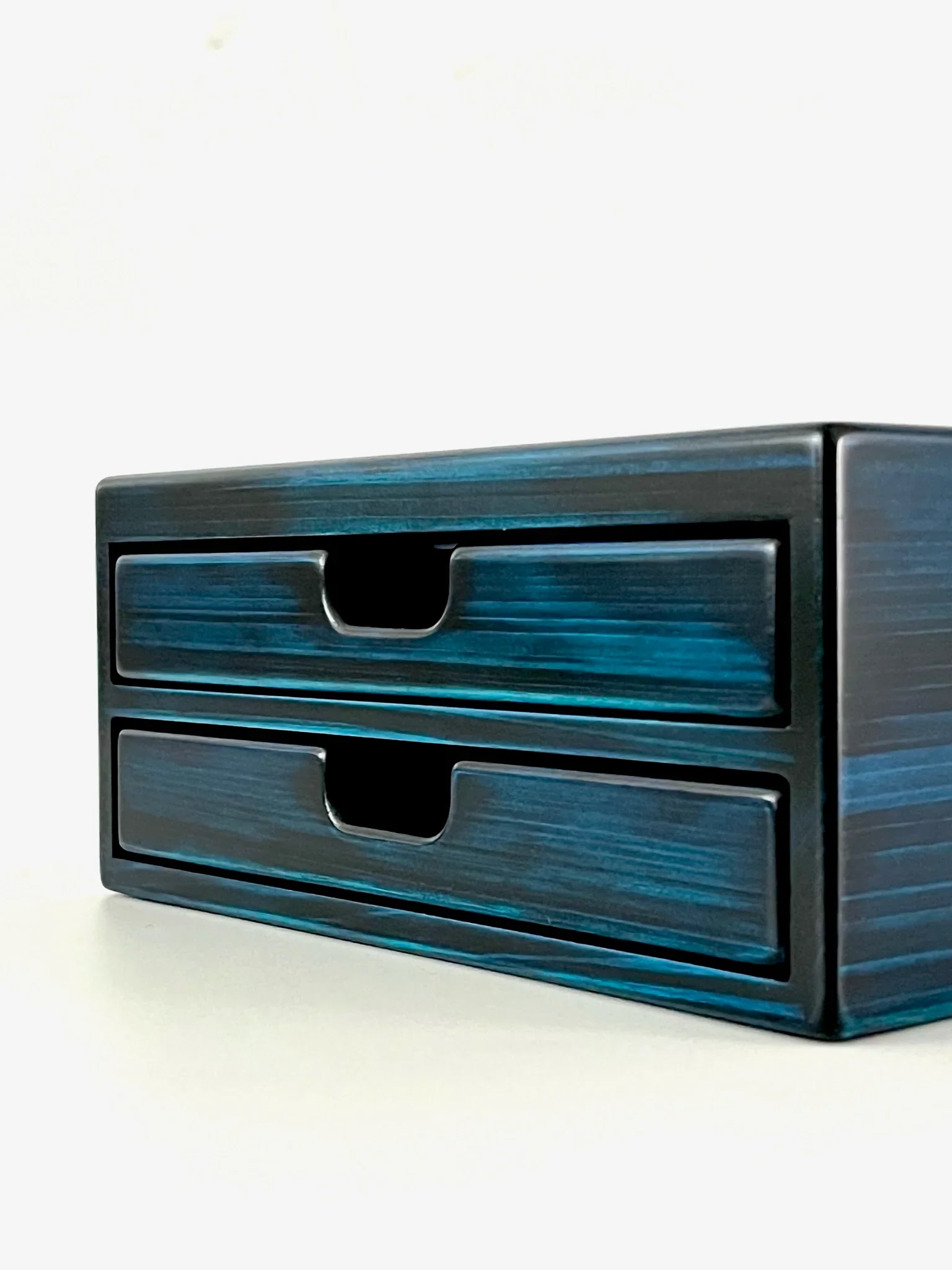 Toyooka Craft - Hinoki Blue Fountain Pen Box 8 - Image 4