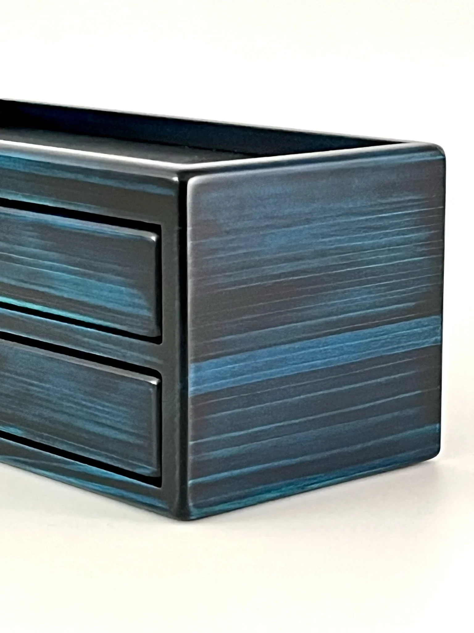Toyooka Craft - Hinoki Blue Fountain Pen Box 8 - Image 5