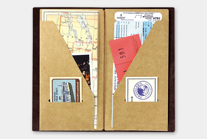 Traveler's Notebook - 020 Kraft Paper Folder - Regular Size - Image 3