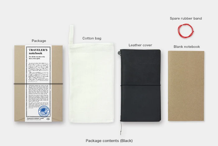 Traveler's Notebook - Starter Kit Leather Cover - Black - Regular Size - Image 2