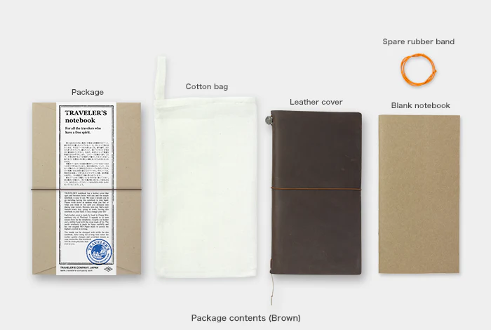 Traveler's Notebook - Starter Kit Leather Cover - Brown - Regular Size - Image 5