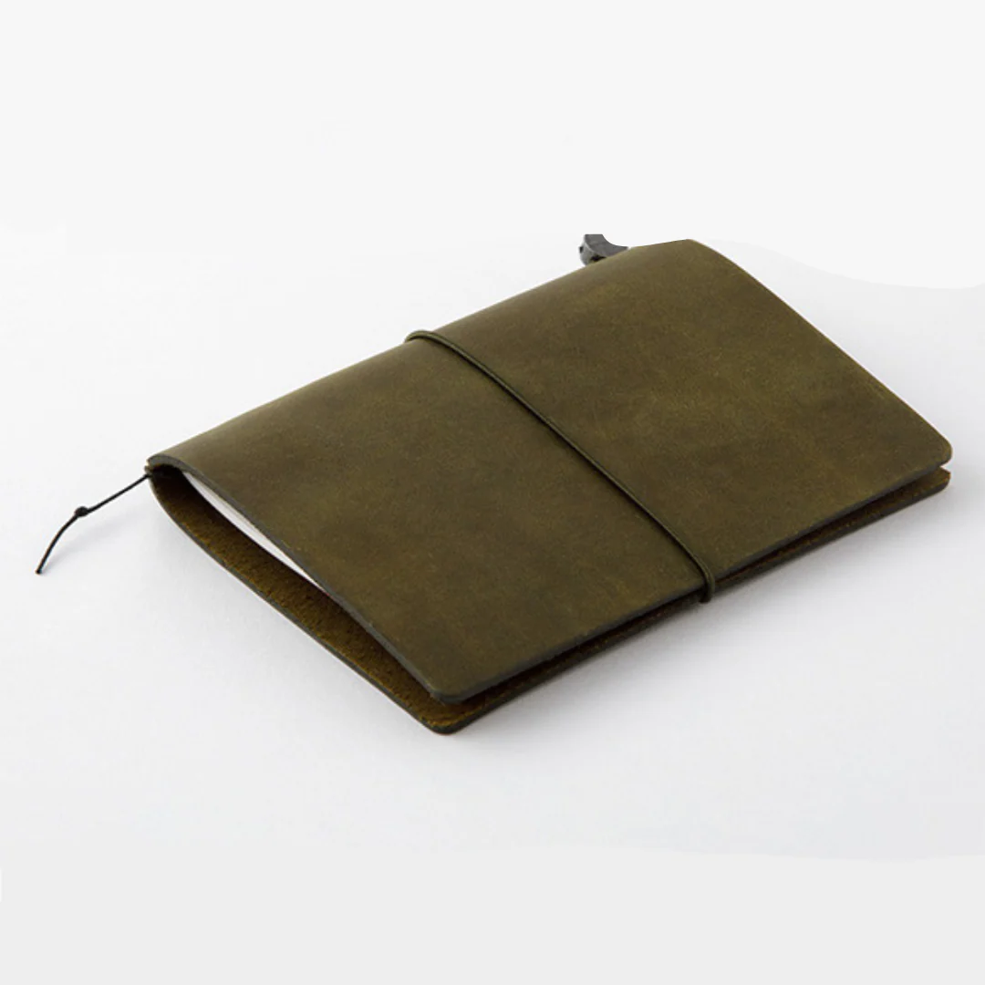 Traveler's Notebook - Starter Kit Leather Cover - Olive - Passport Size