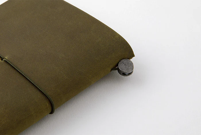 Traveler's Notebook - Starter Kit Leather Cover - Olive - Passport Size - Image 3