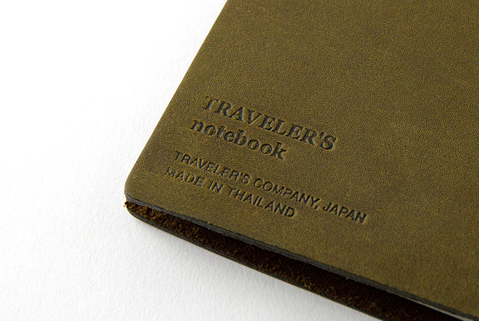 Traveler's Notebook - Starter Kit Leather Cover - Olive - Passport Size - Image 4