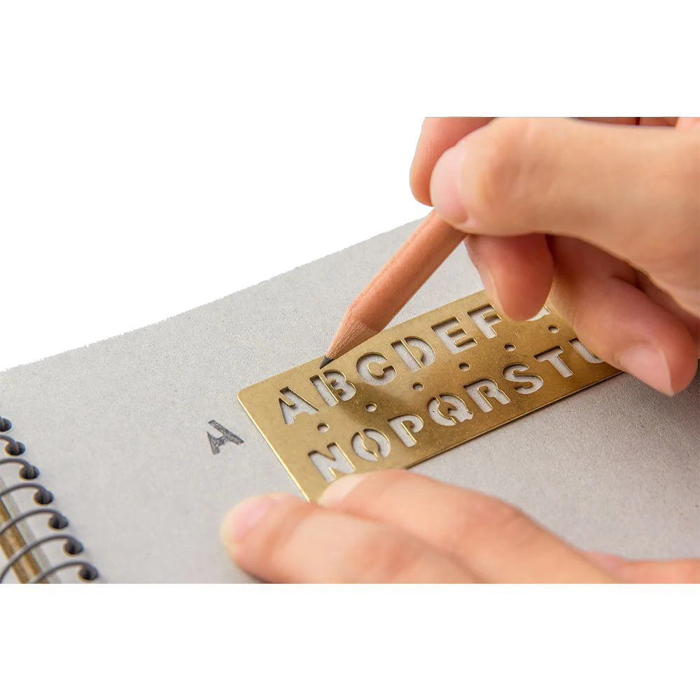 Traveler's Company - Brass Bookmark - Alphabet - Image 3