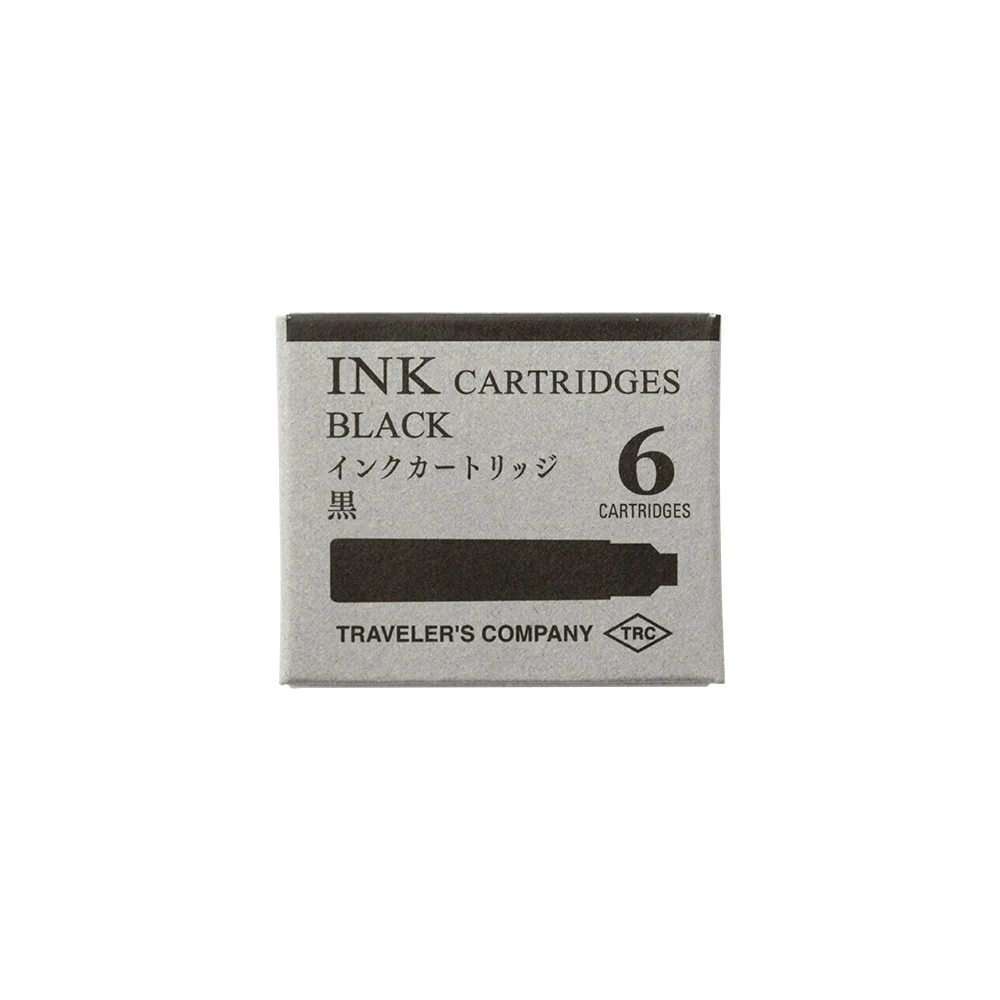 Traveler's Company - TRC Ink Cartridge For Brass Fountain Pen - Black/Blue Black