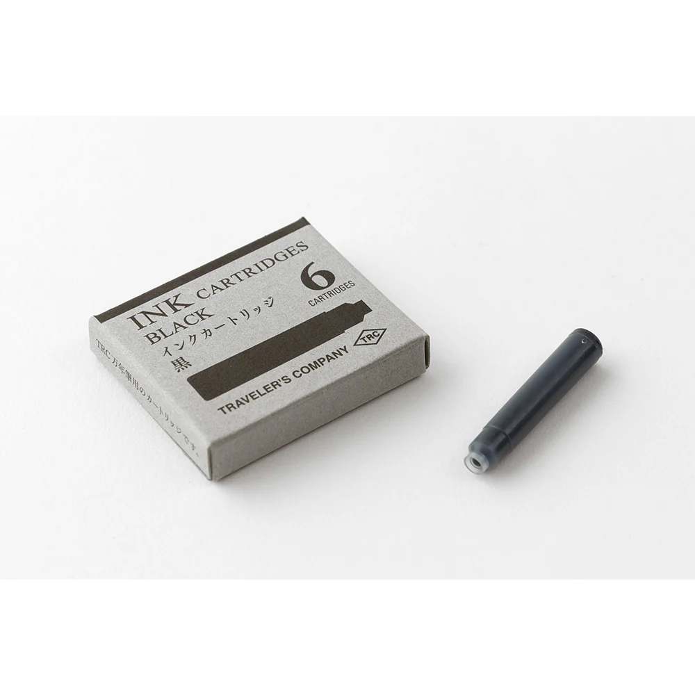 Traveler's Company - TRC Ink Cartridge For Brass Fountain Pen - Black/Blue Black - Image 3