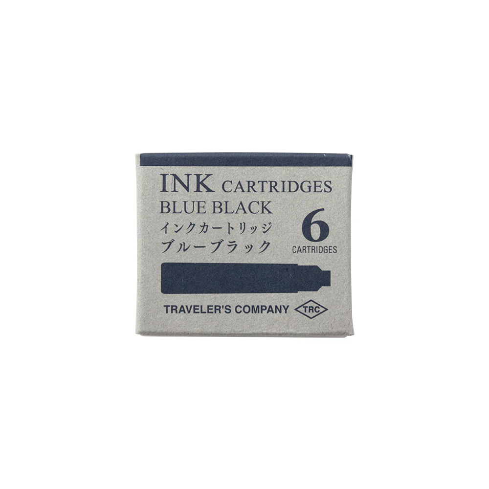 Traveler's Company - TRC Ink Cartridge For Brass Fountain Pen - Black/Blue Black - Image 4