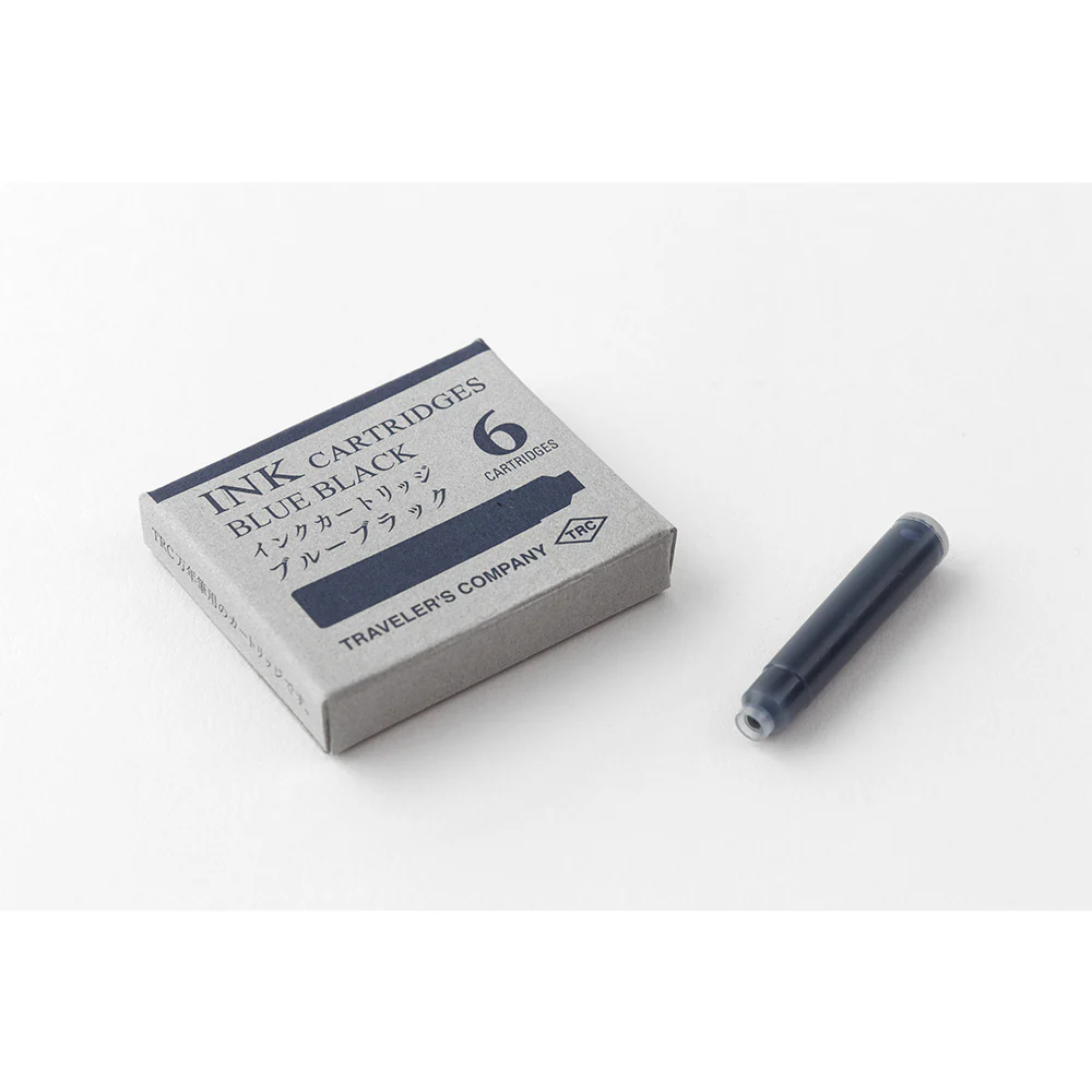 Traveler's Company - TRC Ink Cartridge For Brass Fountain Pen - Black/Blue Black - Image 6