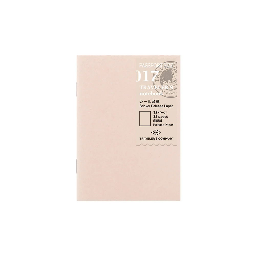 Traveler's Notebook - 017 Sticker Release Paper Refill - Passport Size