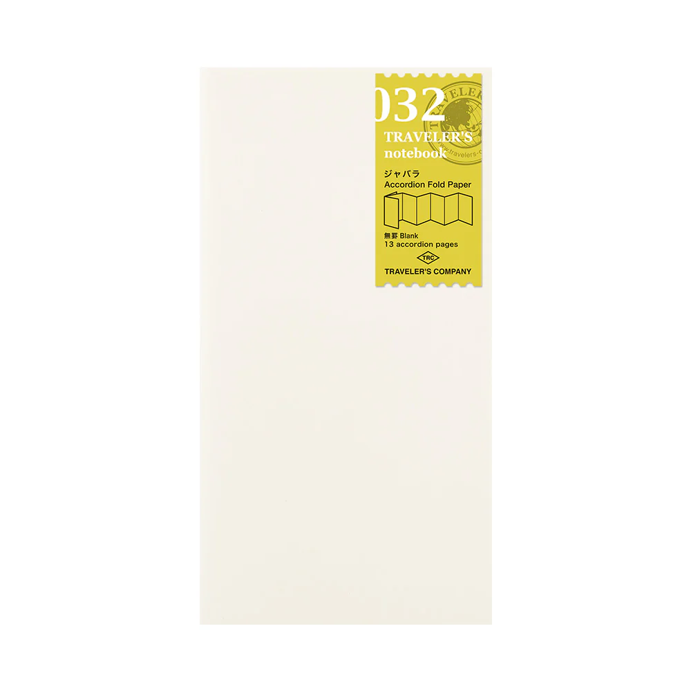 Traveler's Notebook  - 032 Refill Accordion Fold Paper - Regular Size