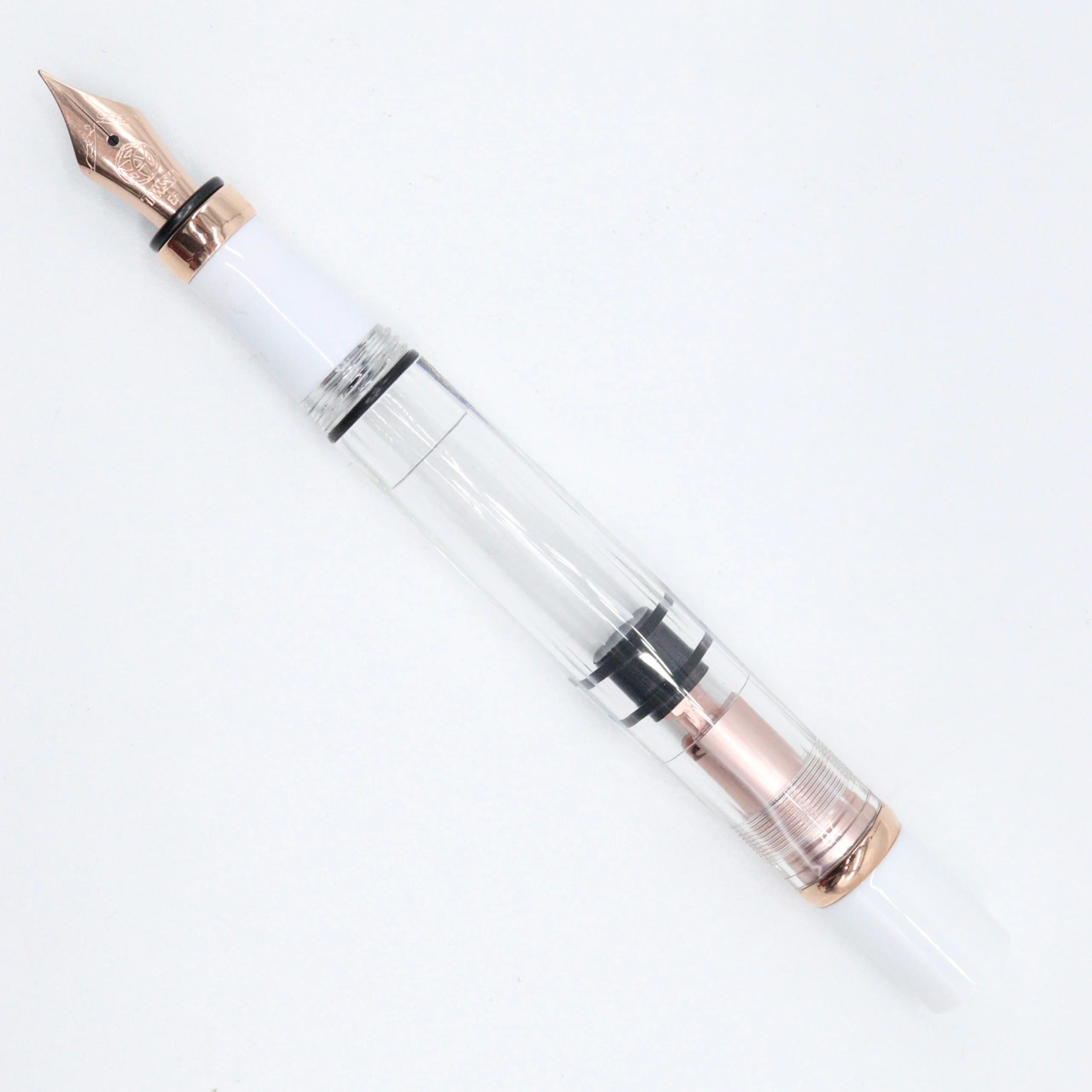 TWSBI - Diamond 580 - Fountain Pen - White & Rose Gold II - Image 2