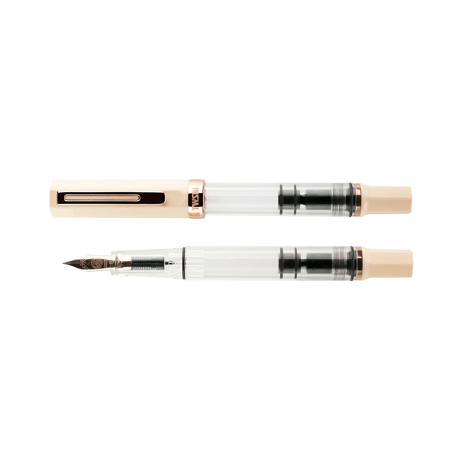 TWSBI - ECO - Fountain Pen - Creme with Rose Gold Trim