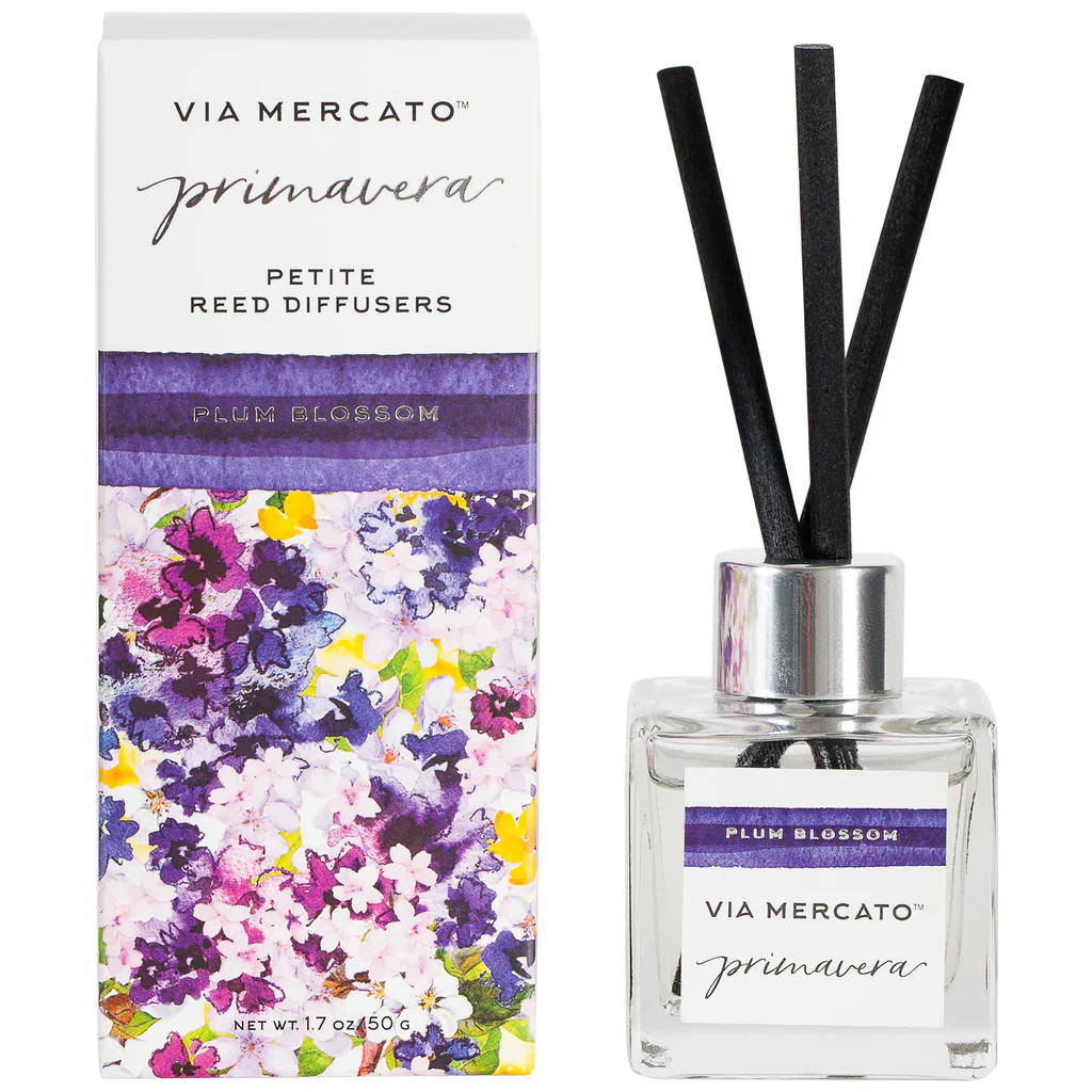 Via Mercato - Primavera Petite Reed Diffuser - Plum Blossom