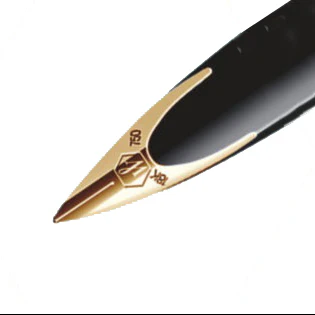 WATERMAN - Carene Deluxe Fountain Pen - Black and Silver GT - Fine Nib - Image 3