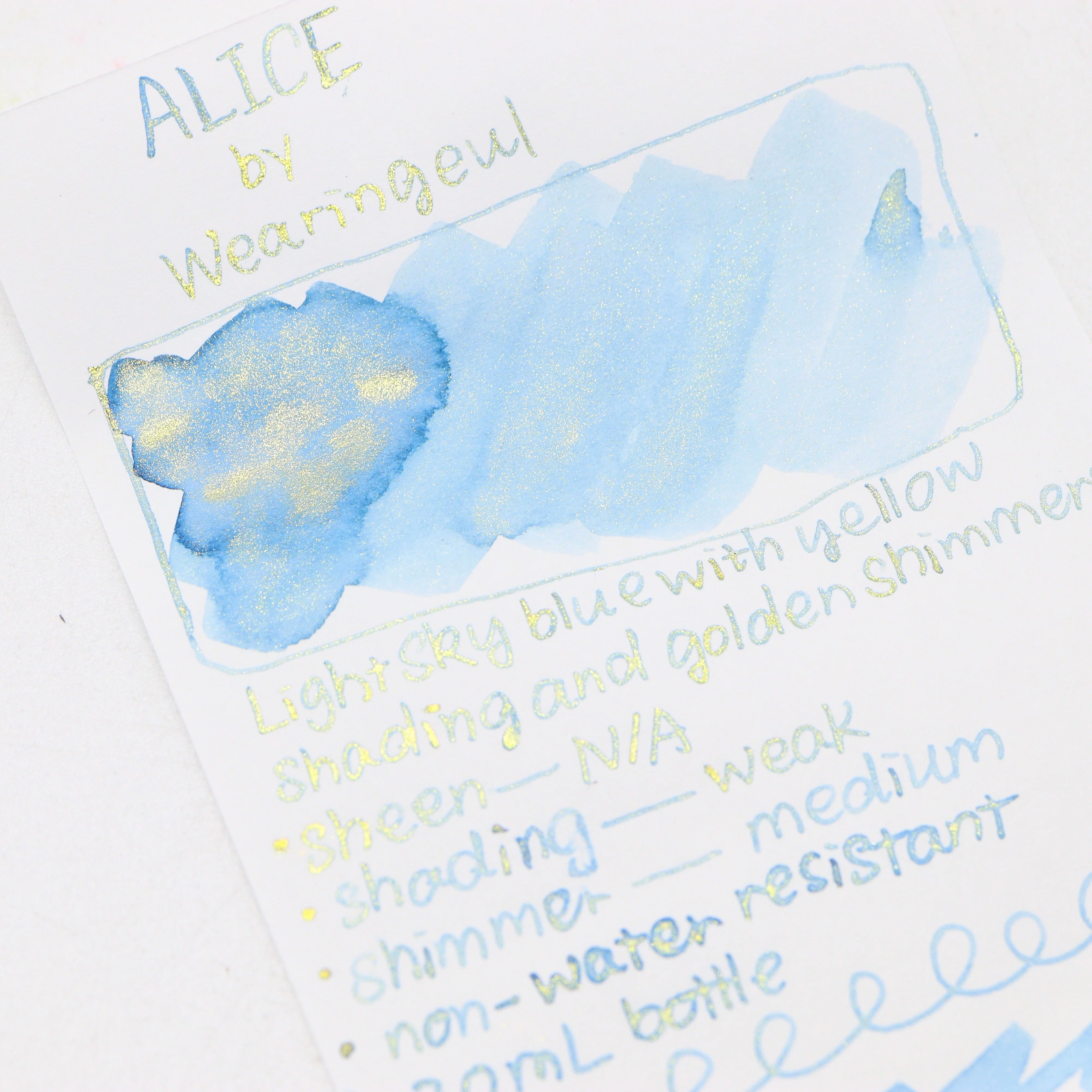 Wearingeul - Fountain Pen Ink 30ml - Alice (Alice's Adventures in Wonderland) - Image 3
