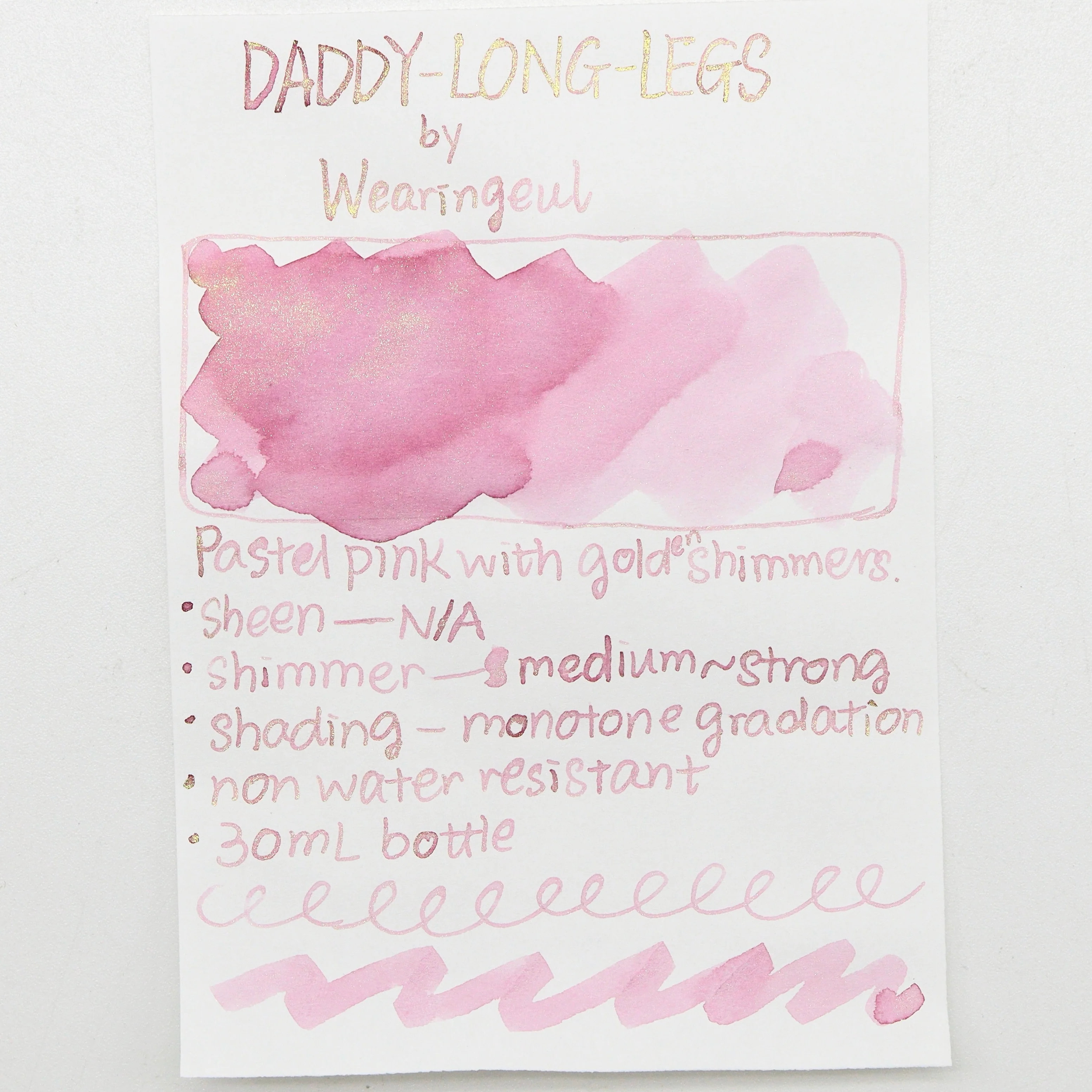 Wearingeul - Fountain Pen Ink 30ml - Daddy-Long-Legs (by Jean Webster) - Image 4
